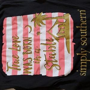 Simply Southern "True Love was Born in a Stable" long-sleeved Tee